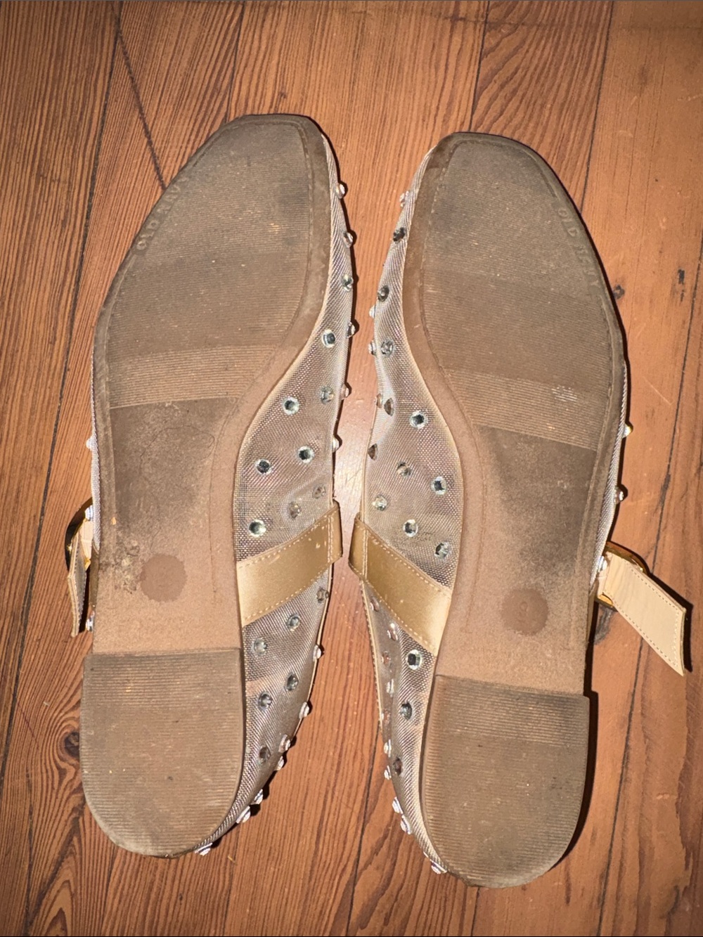 Old Navy Mesh Mary Jane with Silver rhinestones size 9 - Picture 3 of 4